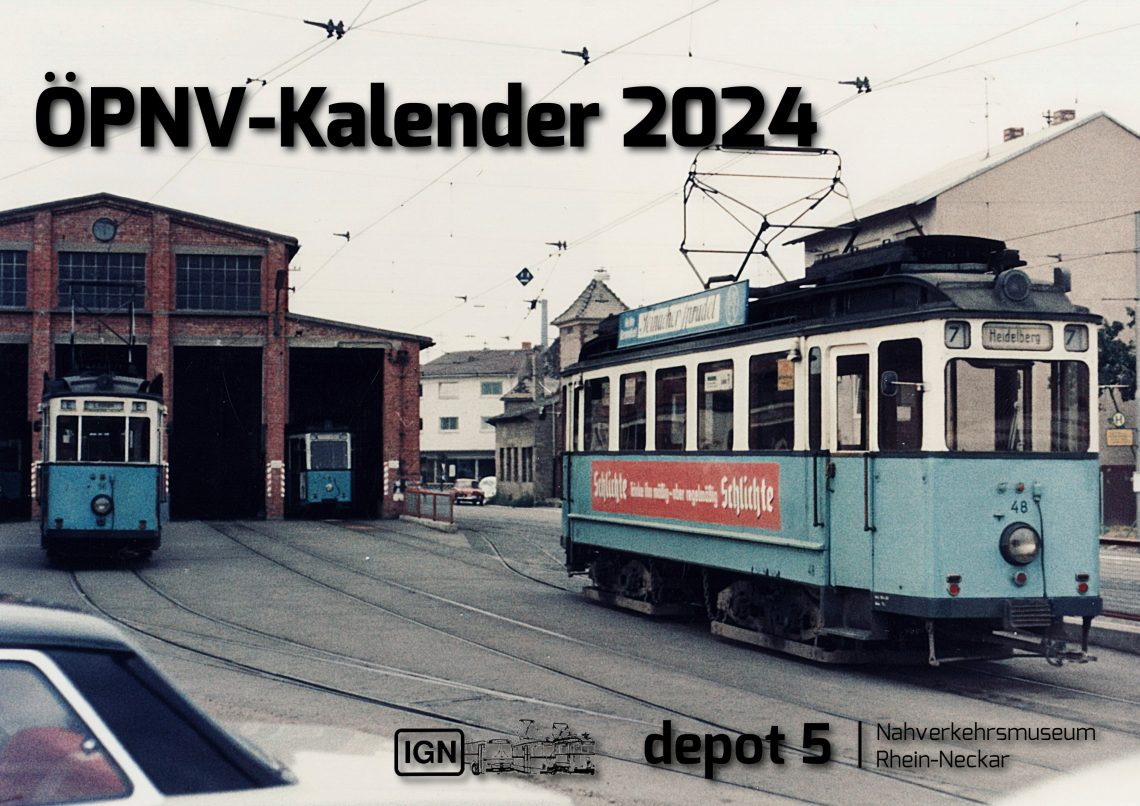 ÖPNV-Kalender Straßenbahn und Busfotos aus Mannheim, Heidelberg, Ludwigshafen